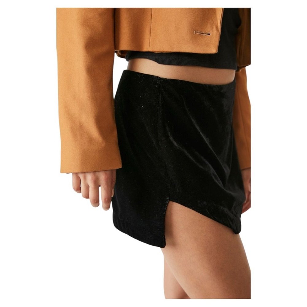 Free People Annalise Velvet Mini in Black Size 12 - Picture 5 of 7